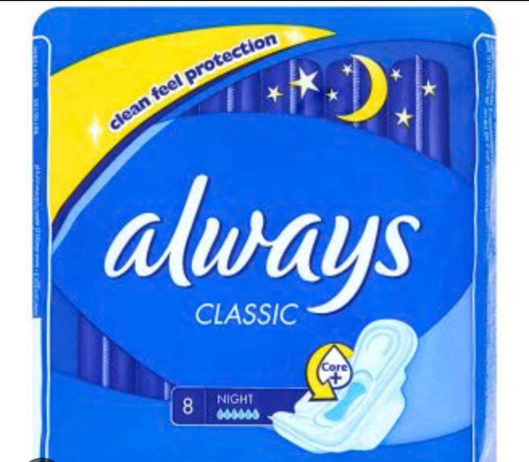 ALWAYS CLASSIC NIGHT SANITARY TOWELS WITH WINGS