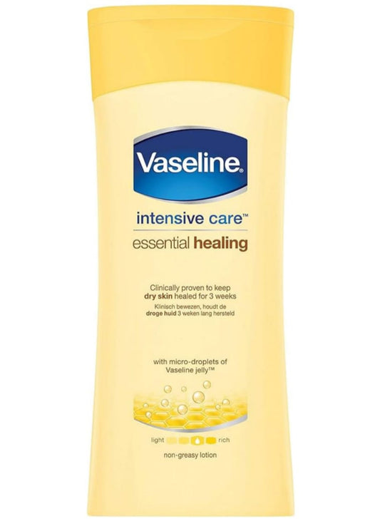 VASELINE BODY LOTION INTENSIVE CARE ESSENTIAL HEALING 200ML - CASE OF 6